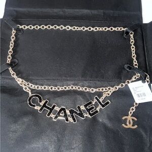 CHANEL chain belt